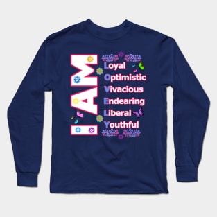 I Am LOVELY - Self love Motivation Long Sleeve T-Shirt